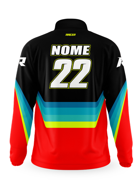 14 agasalho racer 01a vermelho fluor