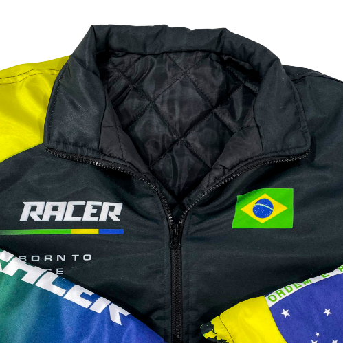 Jaqueta Racer 06B Amarelo flúor e Preto