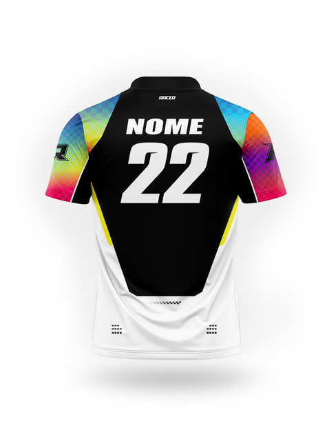 05 camiseta gola polo preto e vermelho