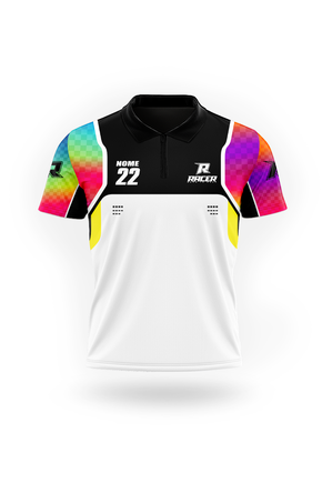 11 camiseta gola polo preto e vermelho