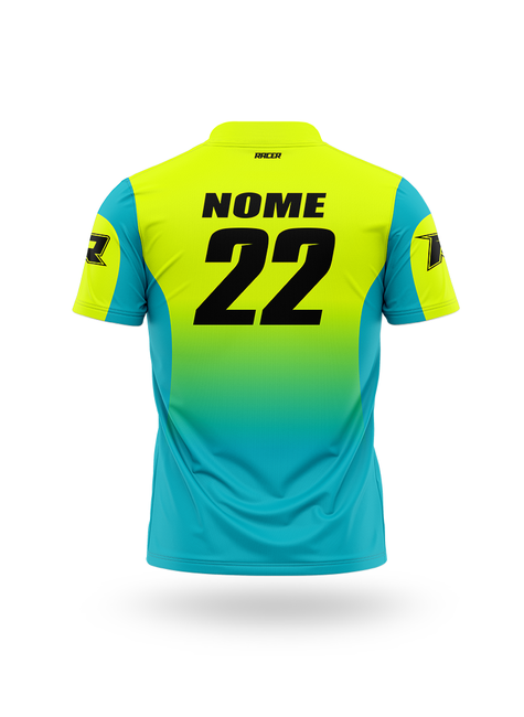 09 camiseta gola polo 09a rosa fluor