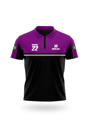 17 camiseta gola polo 17a vermelho e preto