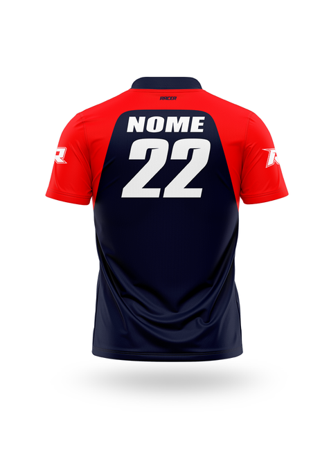 19 camiseta gola polo 20a vermelho e preto