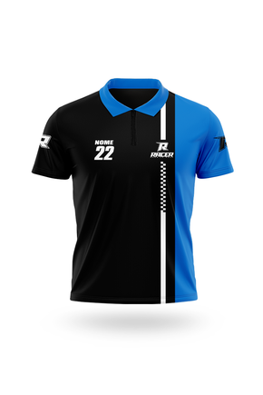 01 camiseta gola polo 25e azul e preto