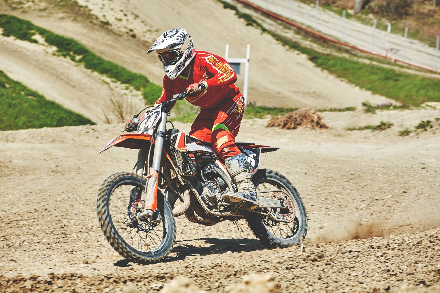 Luva de motocross Fine da Racer